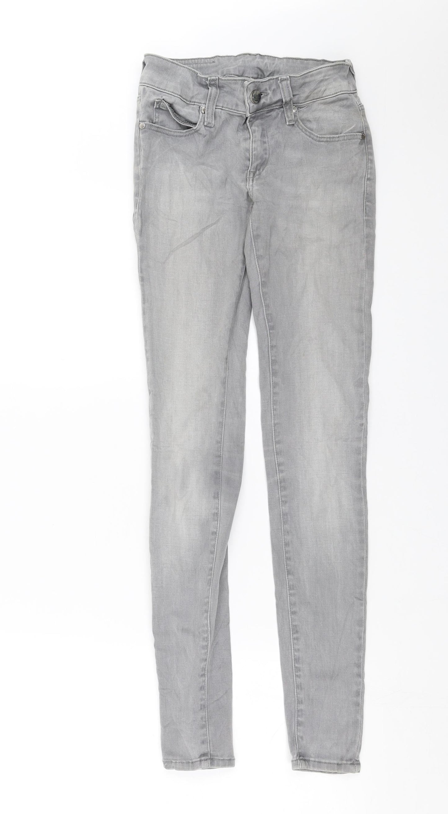 Mango Womens Green  Denim Skinny Jeans Size 4 L29 in