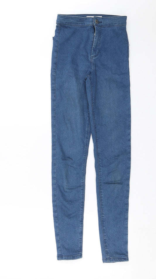 Topshop Womens Blue  Denim Skinny Jeans Size 23 in L28 in