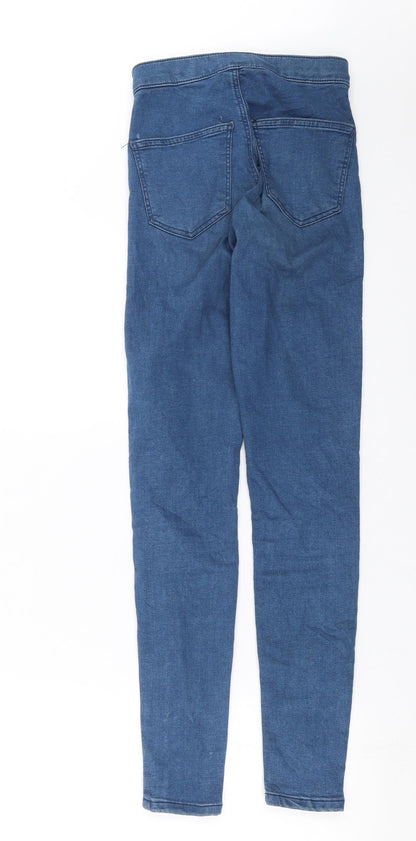 Topshop Womens Blue  Denim Skinny Jeans Size 23 in L28 in