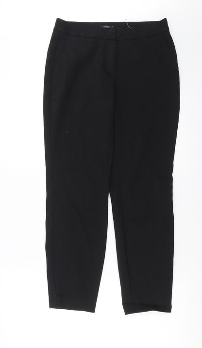 Womens UK Size 10 Papaya Regular Fit  Black Trousers