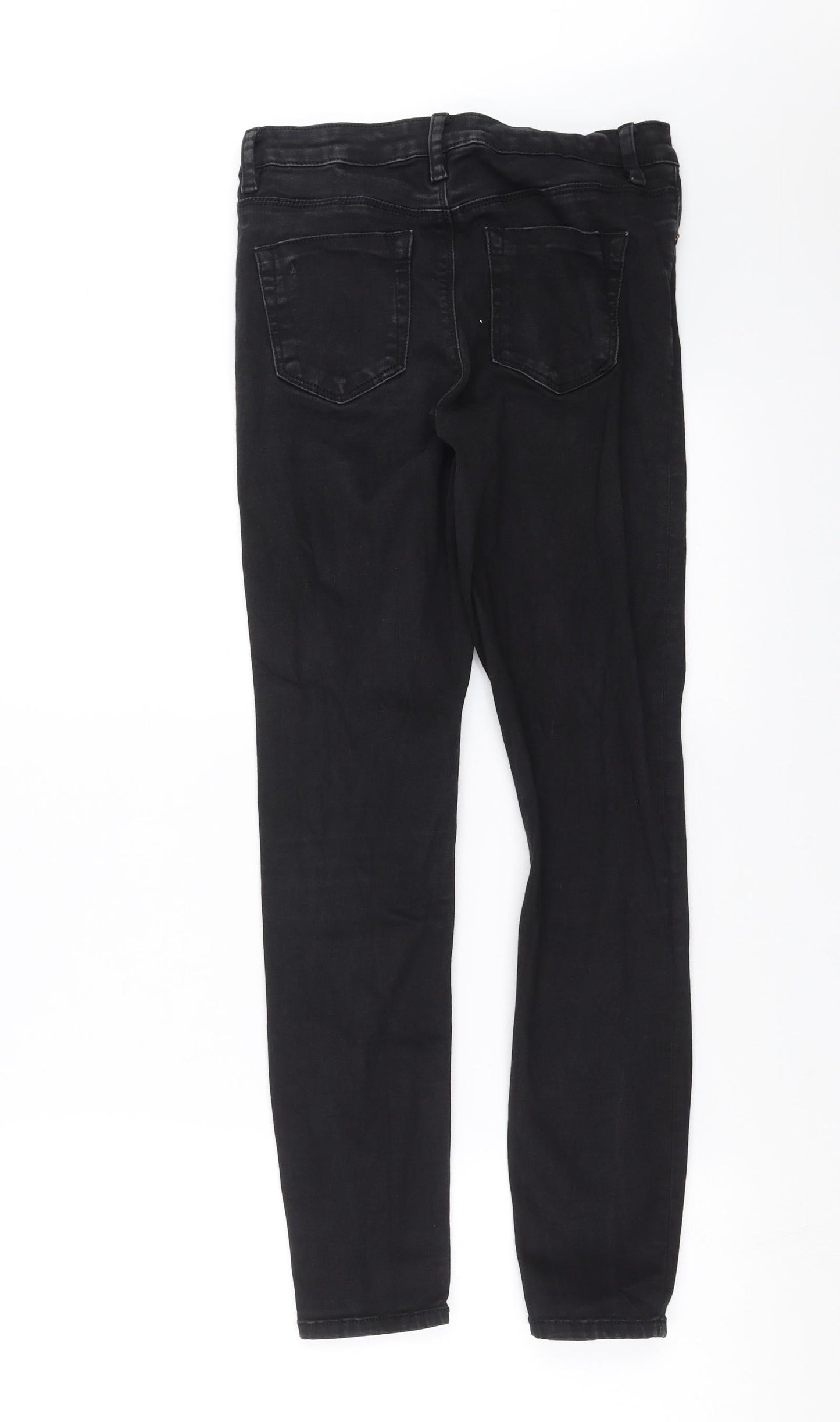 ASOS Womens Black  Denim Skinny Jeans Size 28 in L28 in