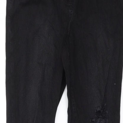 Womens UK Size 12 Studio Denim Extra-Slim Fit Skinny Black Jeans