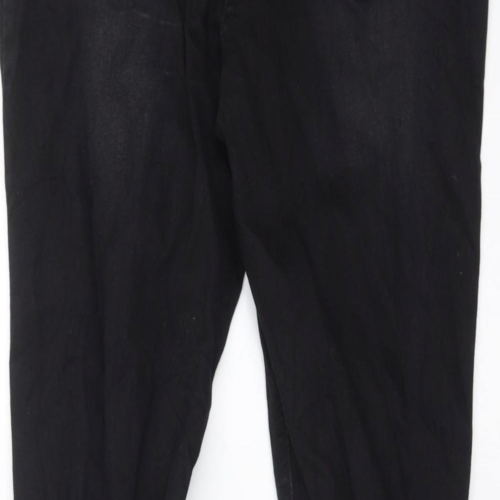 Womens UK Size 12 Studio Denim Extra-Slim Fit Skinny Black Jeans