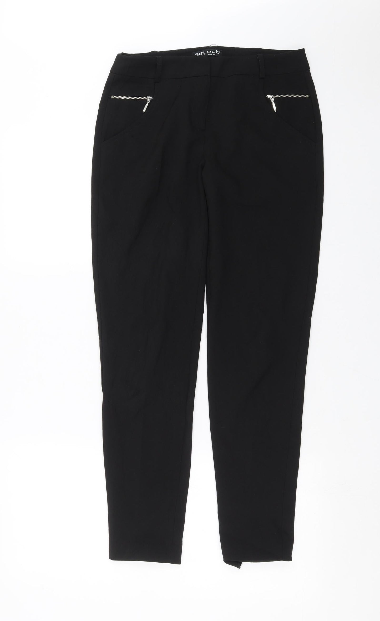 Select Womens Black   Trousers  Size 6 L29 in
