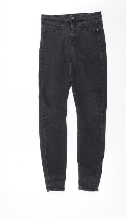 River Island Womens Grey  Denim Skinny Jeans Size 10 L28 in