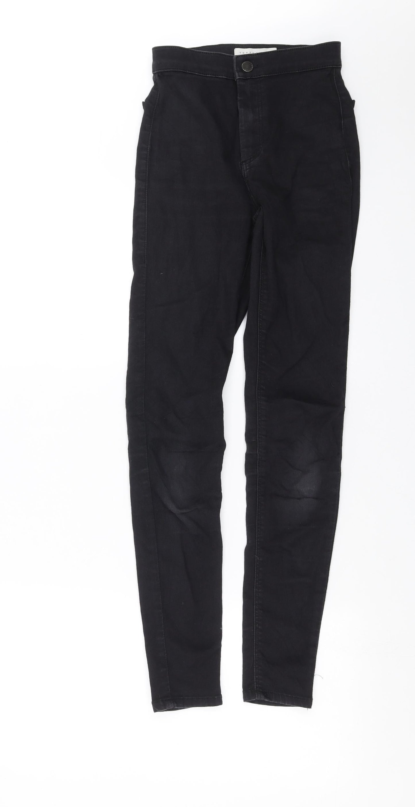 Topshop Womens Black  Denim Skinny Jeans Size 24 in L28 in