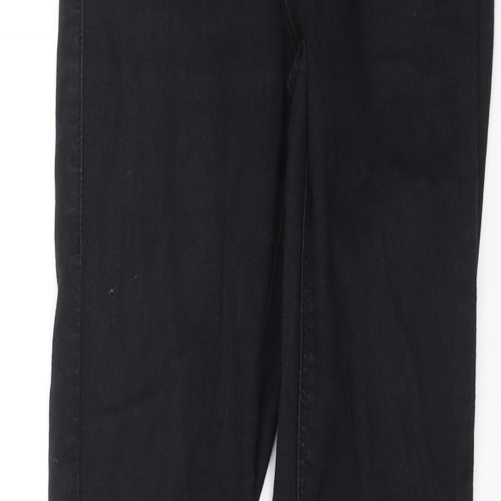 Topshop Womens Black  Denim Skinny Jeans Size 24 in L28 in