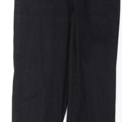 Topshop Womens Black  Denim Skinny Jeans Size 24 in L28 in