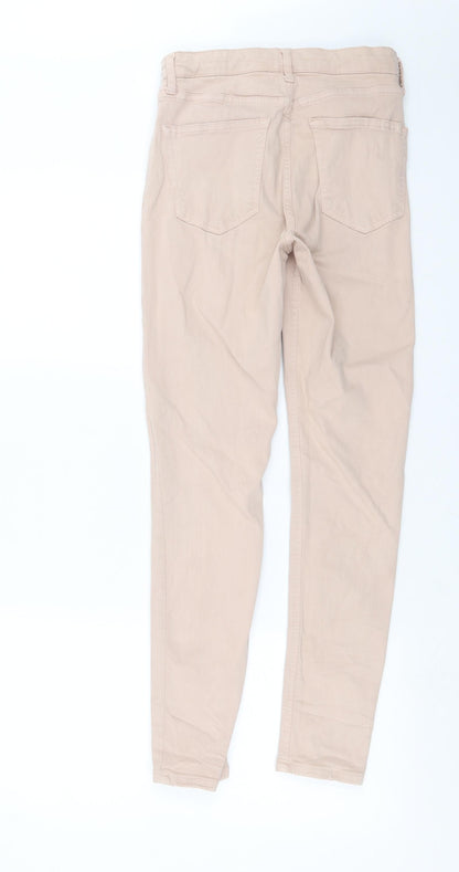 Topshop Womens Pink  Denim Skinny Jeans Size 26 in L28 in