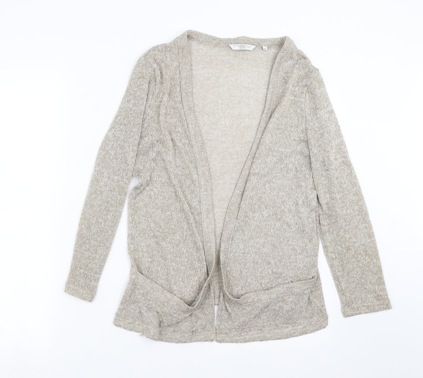 Womens UK Size 12 New Look Beige Cardigan Jumper