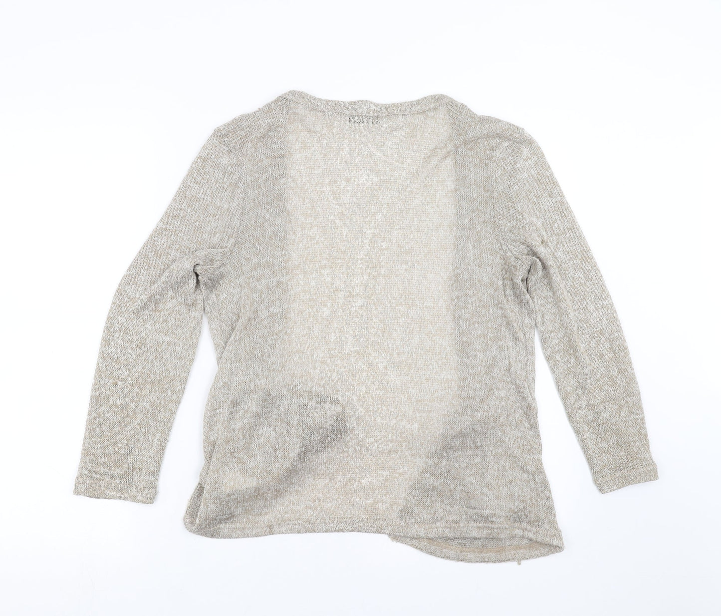 Womens UK Size 12 New Look Beige Cardigan Jumper