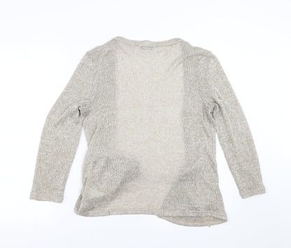 Womens UK Size 12 New Look Beige Cardigan Jumper