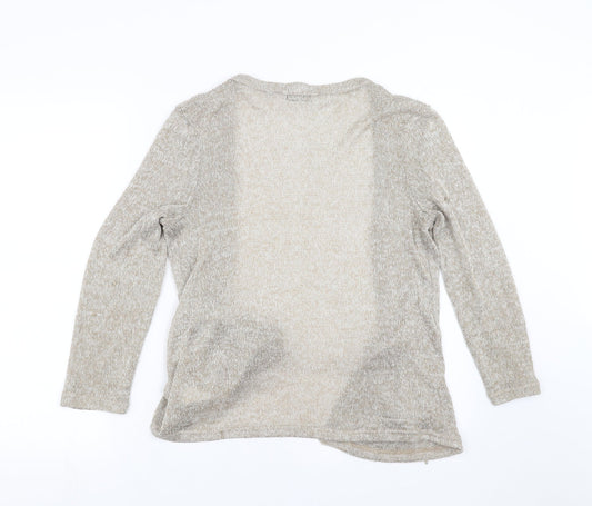 Womens UK Size 12 New Look Beige Cardigan Jumper