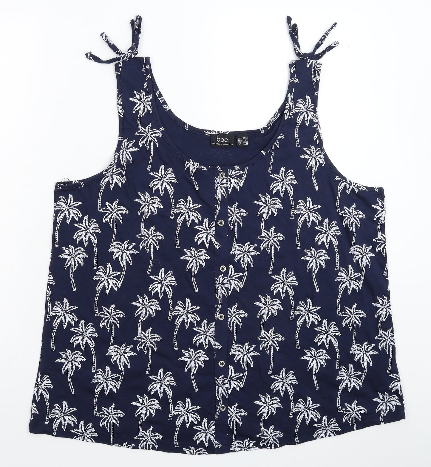 Womens UK Size XL bonprix Blue Basic Tank