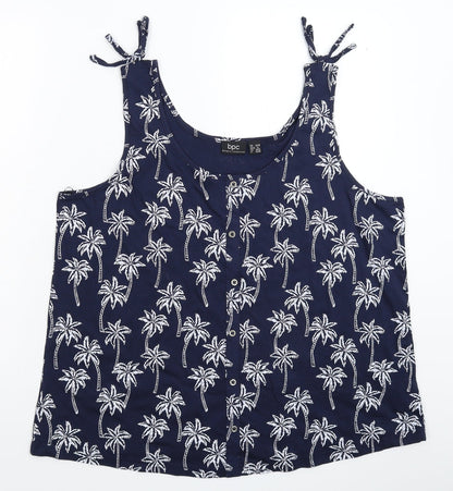 Womens UK Size XL bonprix Blue Basic Tank