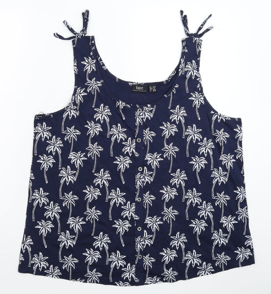 Womens UK Size XL bonprix Blue Basic Tank