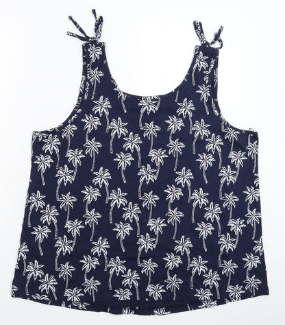 Womens UK Size XL bonprix Blue Basic Tank