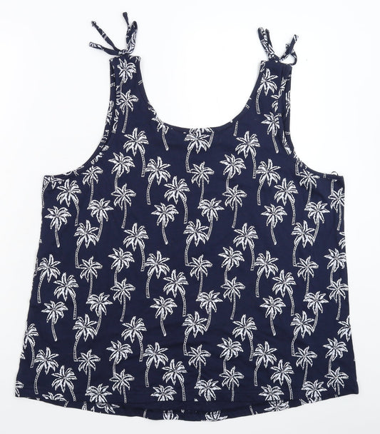 Womens UK Size XL bonprix Blue Basic Tank
