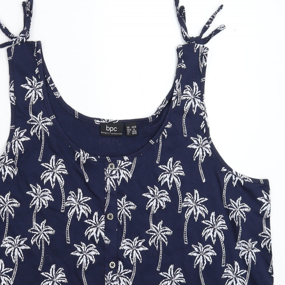 Womens UK Size XL bonprix Blue Basic Tank