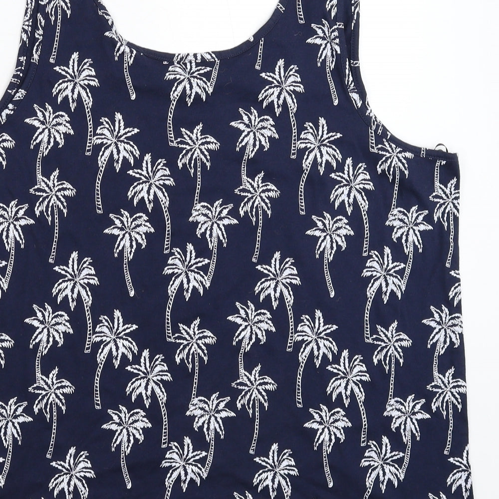 Womens UK Size XL bonprix Blue Basic Tank