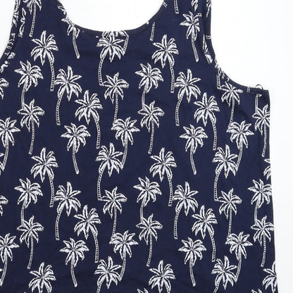 Womens UK Size XL bonprix Blue Basic Tank