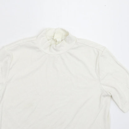 Womens UK Size M H&M White Pullover Jumper