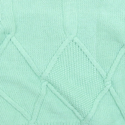 Gallery Womens Green  Knit Pullover Jumper Size L