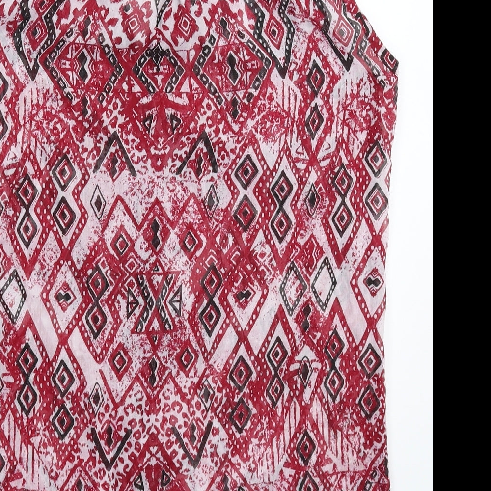 Womens UK Size M Stradivarius Multicoloured Basic Button-Up