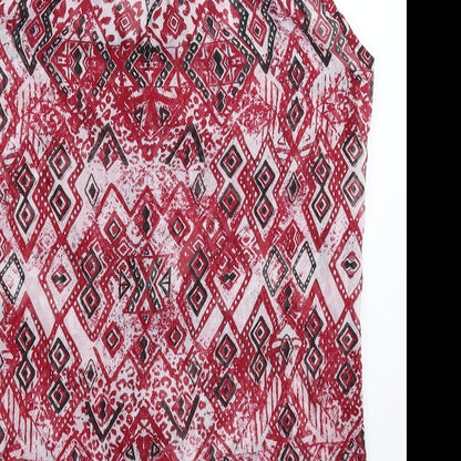 Womens UK Size M Stradivarius Multicoloured Basic Button-Up