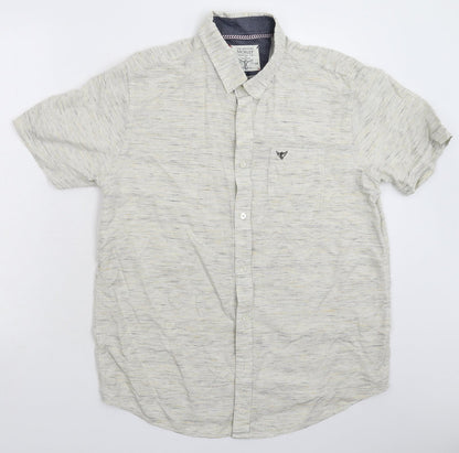 Morley Mens Grey    Button-Up Size L