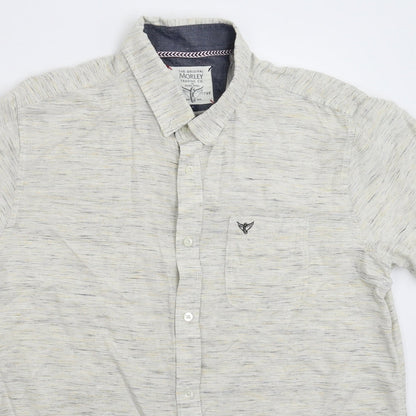 Morley Mens Grey    Button-Up Size L