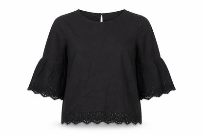Womens UK Size 8 H&M Black Basic T-Shirt