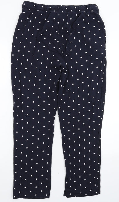 Threadbare Womens Blue Polka Dot  Sweatpants Trousers Size M L27 in