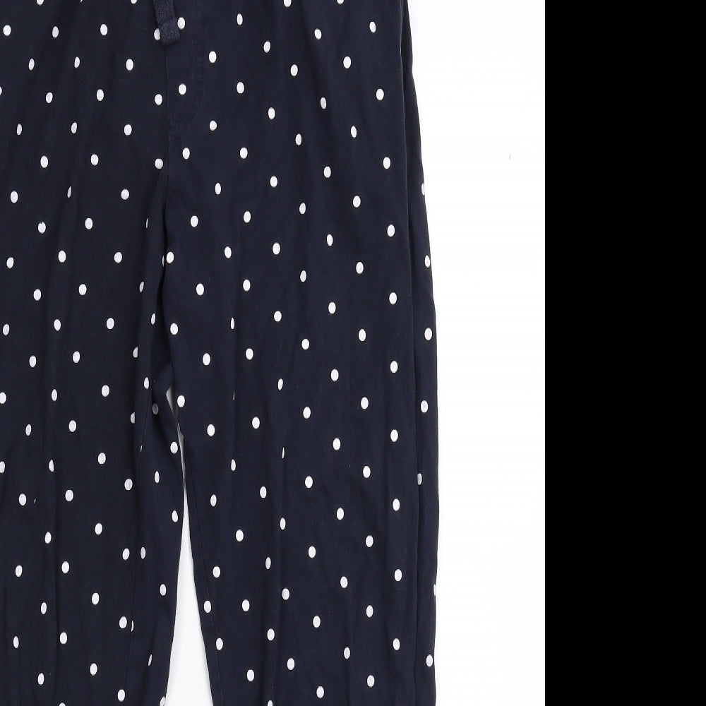 Threadbare Womens Blue Polka Dot  Sweatpants Trousers Size M L27 in