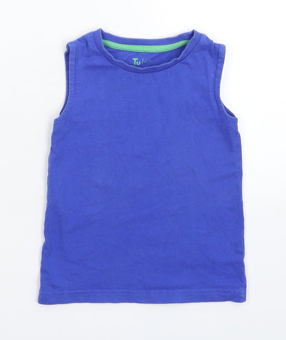 TU Boys Blue   Basic Tank Size 2-3 Years
