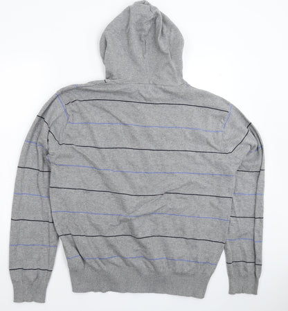 UrbanSpirit Mens Grey Check Knit Pullover Jumper Size XL