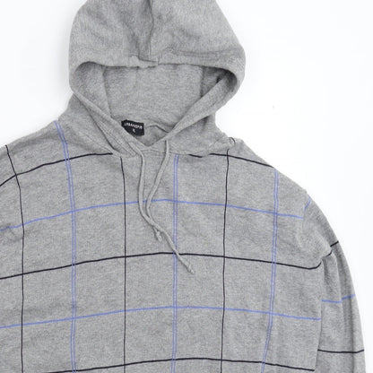 UrbanSpirit Mens Grey Check Knit Pullover Jumper Size XL