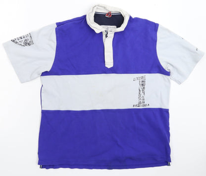 Chukka Mens Multicoloured Striped   Polo Size S