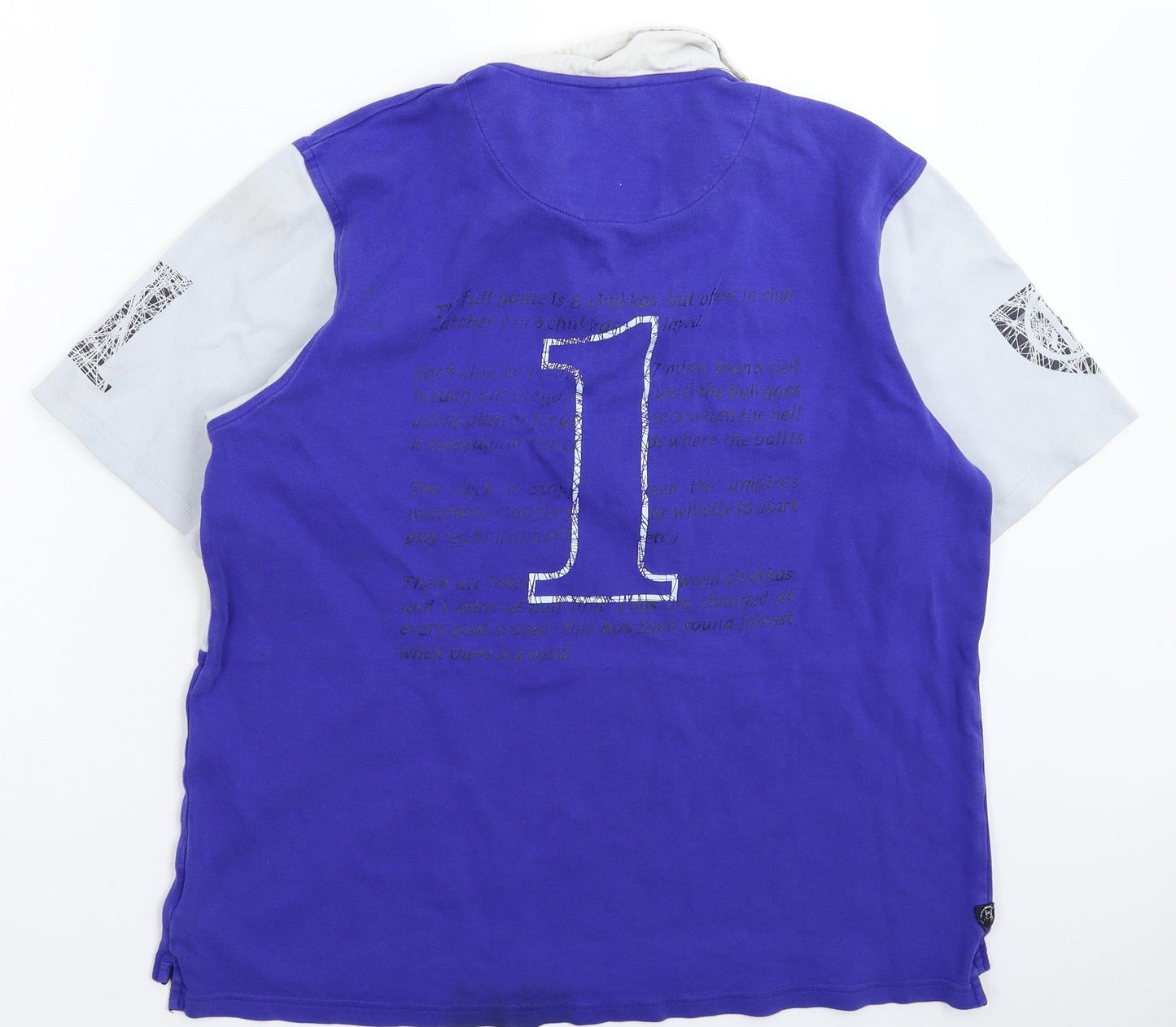 Chukka Mens Multicoloured Striped   Polo Size S