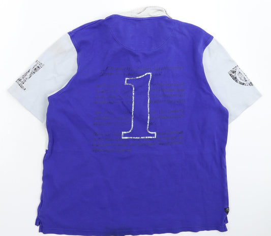 Chukka Mens Multicoloured Striped   Polo Size S