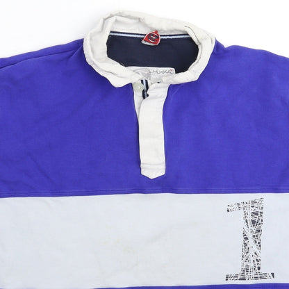 Chukka Mens Multicoloured Striped   Polo Size S