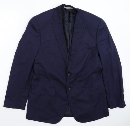Mens UK Size 40 Marks and Spencer Regular Blue Suit Jacket