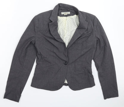 Womens UK Size 12 H&M Regular Grey Suit Jacket