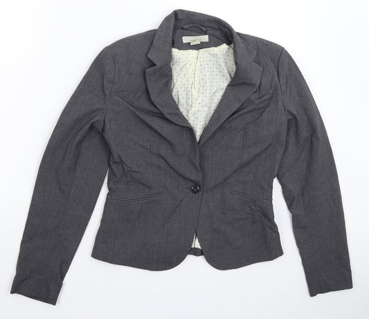 H&M Womens Grey   Jacket Suit Jacket Size 12
