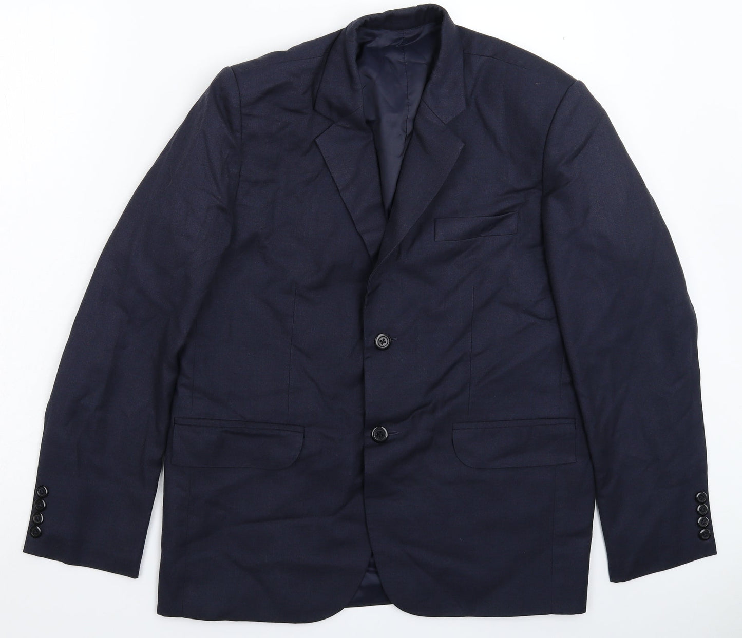 Mens UK Size 40 Preworn Regular Blue Suit Jacket