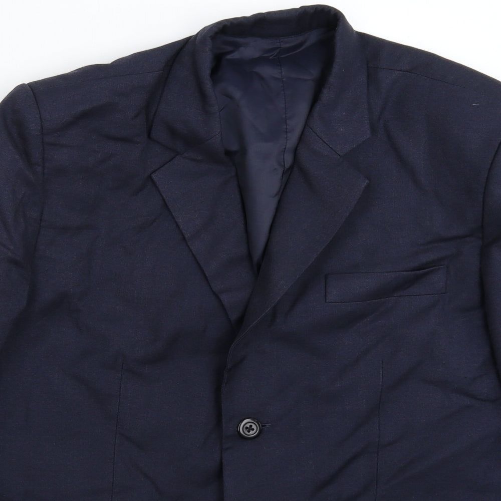 Mens UK Size 40 Preworn Regular Blue Suit Jacket