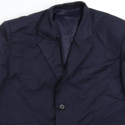 Mens UK Size 40 Preworn Regular Blue Suit Jacket