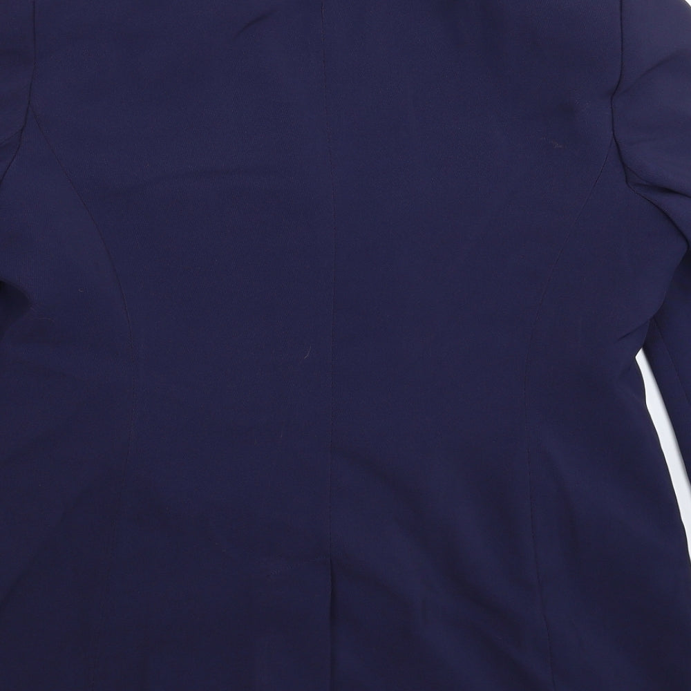 Womens UK Size 14 Preworn Regular Blue Suit Jacket