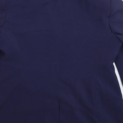 Womens UK Size 14 Preworn Regular Blue Suit Jacket