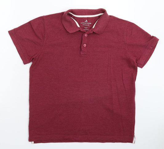 Easy Mens Brown    Polo Size L